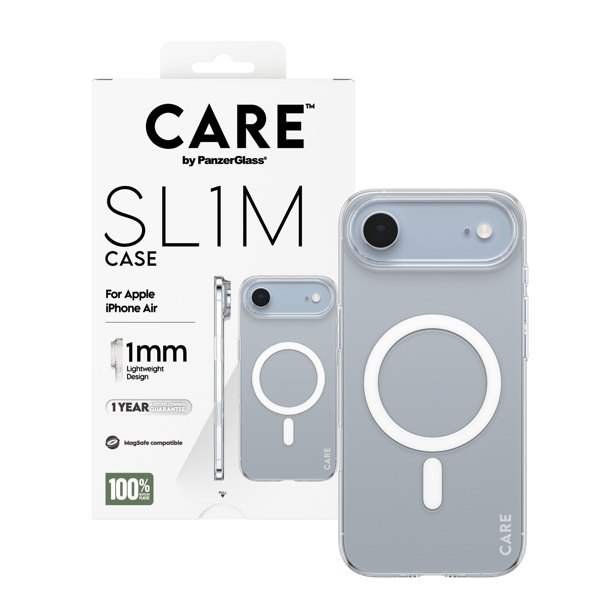 CARE™ by PanzerGlass® SL1M Case Transparent w. MagSafe iPhone Air